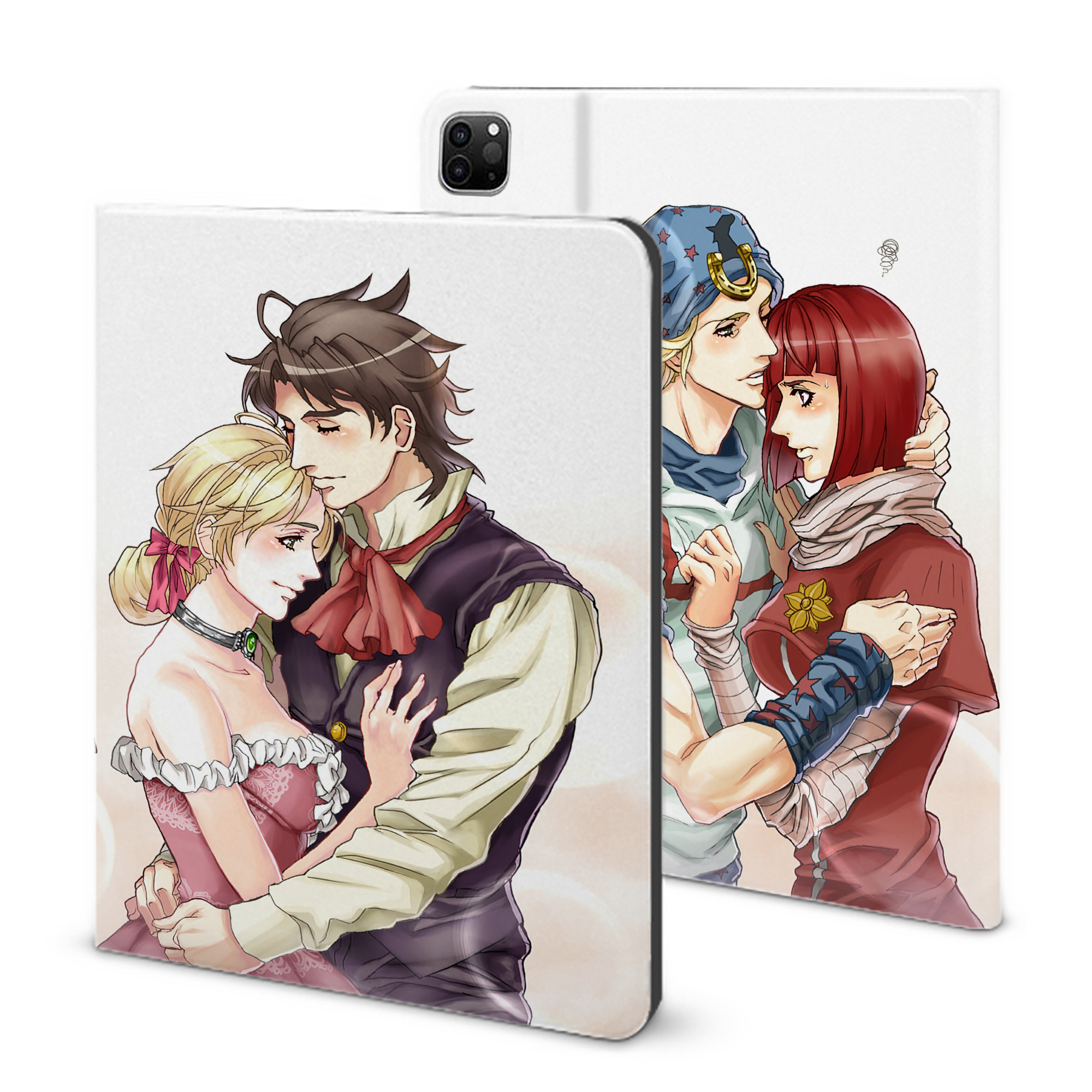 （画像用） ジョジョの奇妙な冒険 JoJo's Bizarre Adventure IPad ケース ブック型 PUレザー TPU 耐衝撃 軽量 薄型 ペン収納なし 全面保護 IPad 各モデル対応